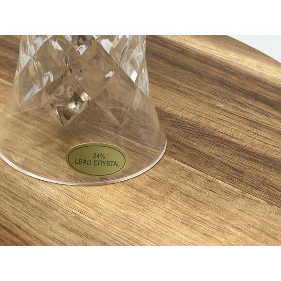 Vintage 1999 Living Quarters Santa Metal Bell & Crystal Bell Boxed Set Holiday - Picture 9 of 10